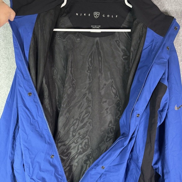 Nike Golf Storm Fit Jacket Adult Large Blue Full Zip Windbreaker Coat Mens - Picture 9 of 12